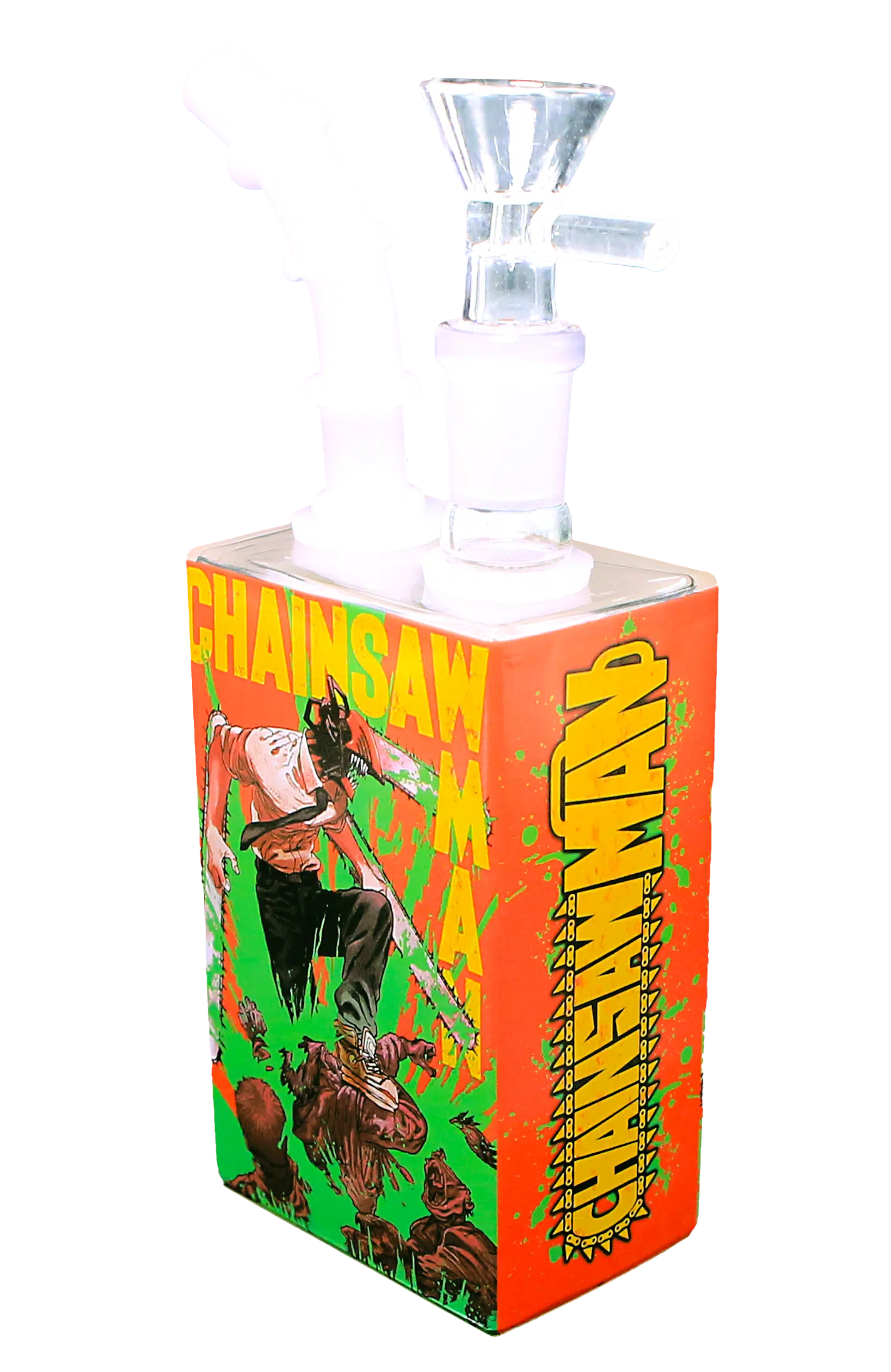 JB-008 Glass Juice Box Pipe (Anime Chainsaw Man) - Image 4