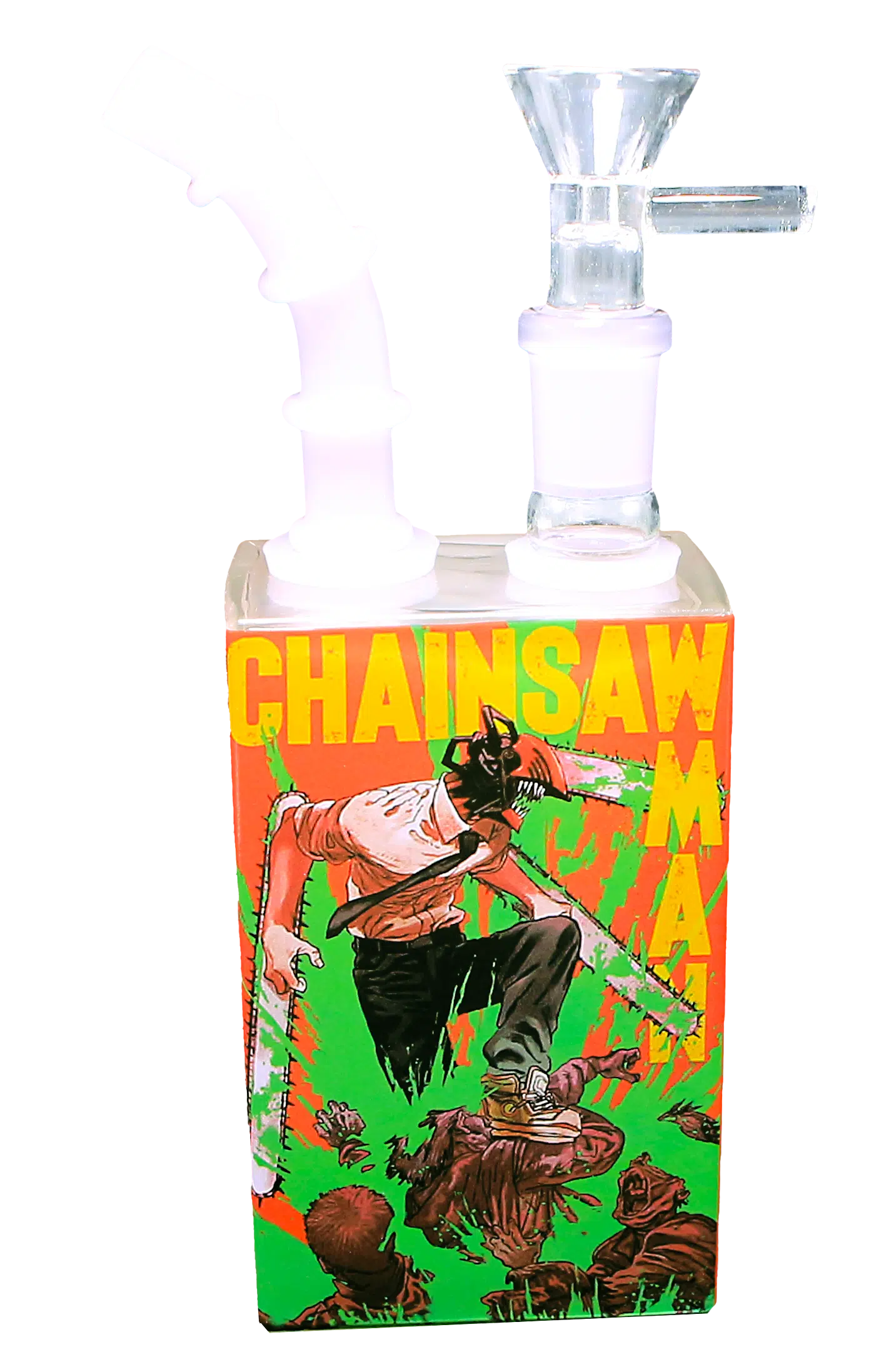 JB-008 Glass Juice Box Pipe (Anime Chainsaw Man) - Image 2
