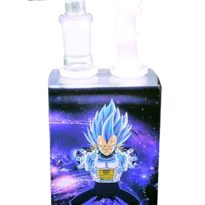 JB-010 Glass Juice Box Pipe (Dream Ball Z Blue Goku)