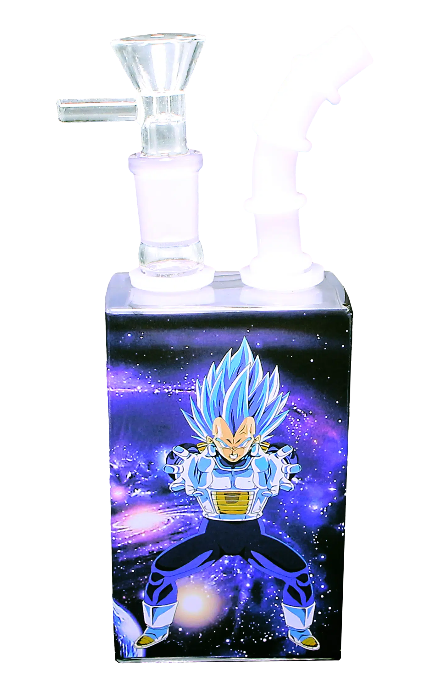JB-010 Glass Juice Box Pipe (Dream Ball Z Blue Goku)