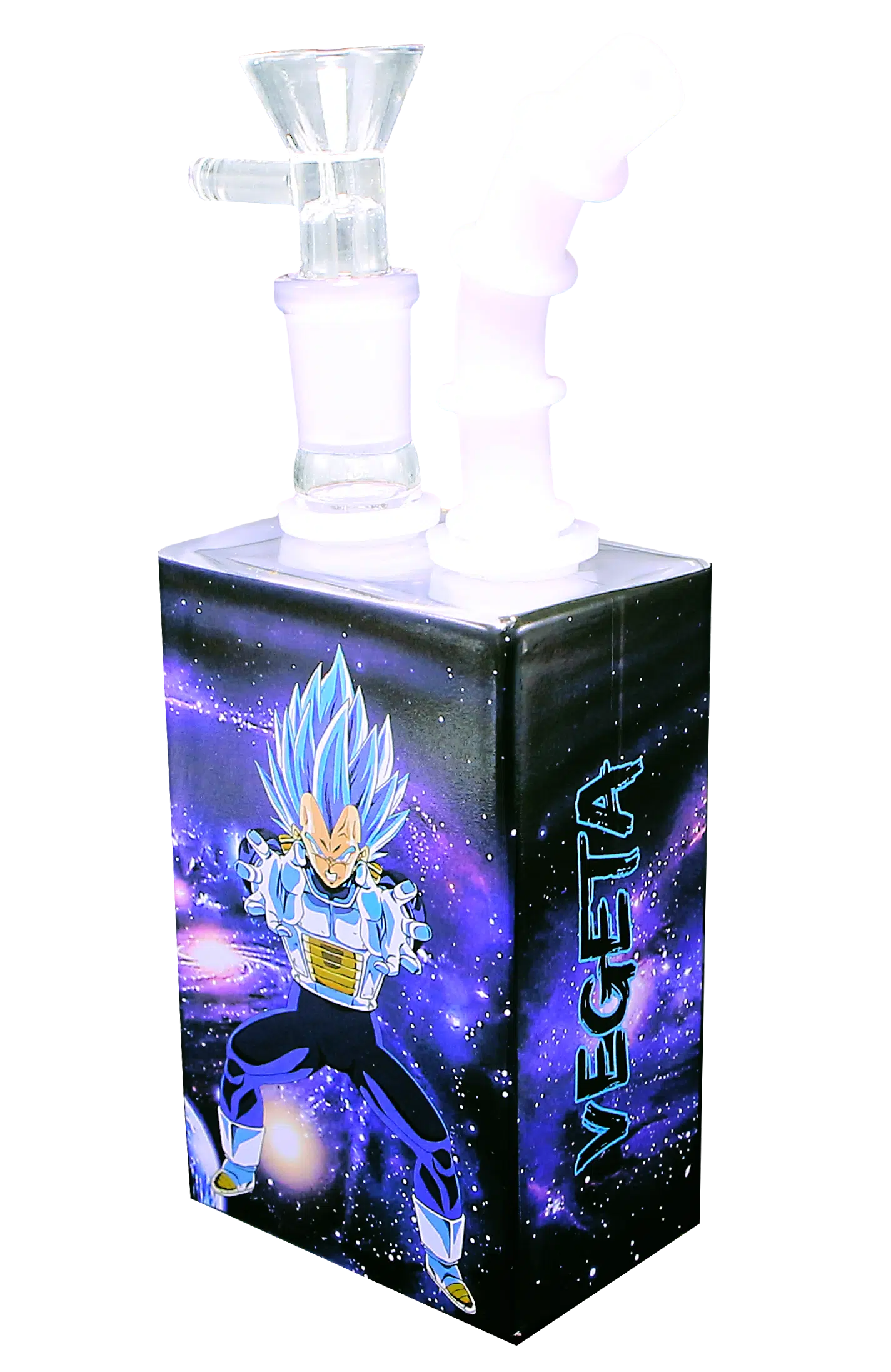JB-010 Glass Juice Box Pipe (Dream Ball Z Blue Goku) - Image 4