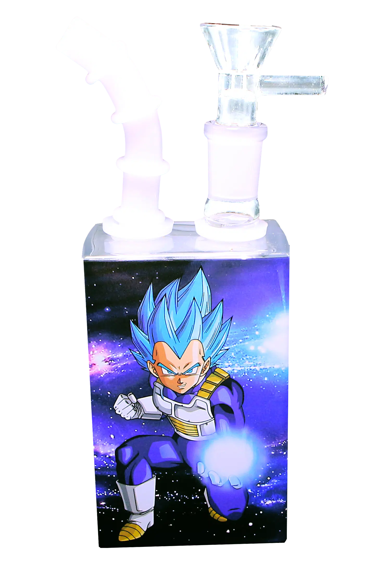 JB-010 Glass Juice Box Pipe (Dream Ball Z Blue Goku) - Image 3