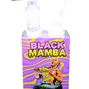JB-011 Glass Juice Box Pipe (Black Mamba)