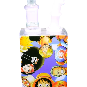 JB-013 Glass Juice Box Pipe (Anime Monkey D Luffy and Friends)