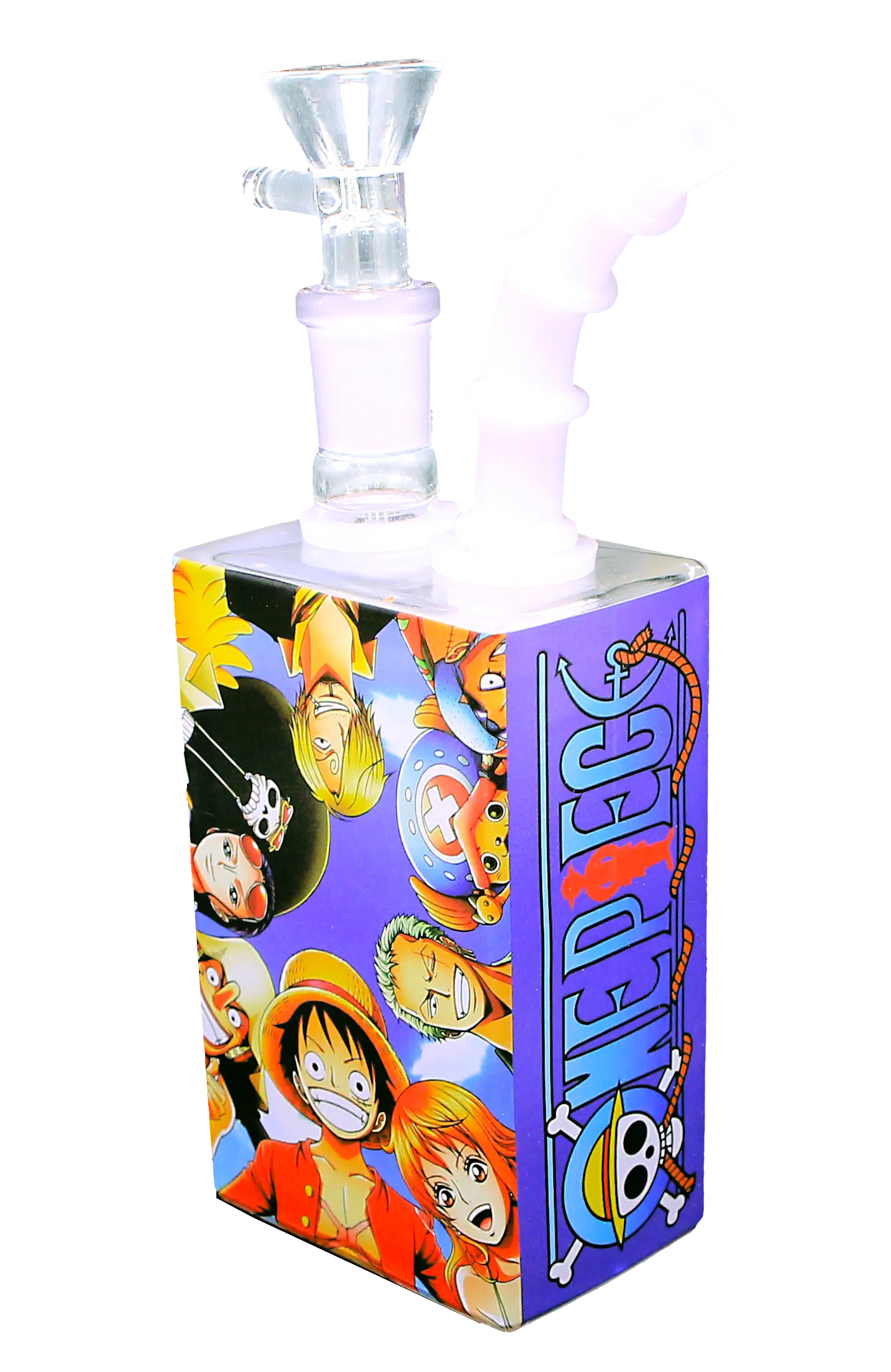 JB-013 Glass Juice Box Pipe (Anime Monkey D Luffy and Friends) - Image 4