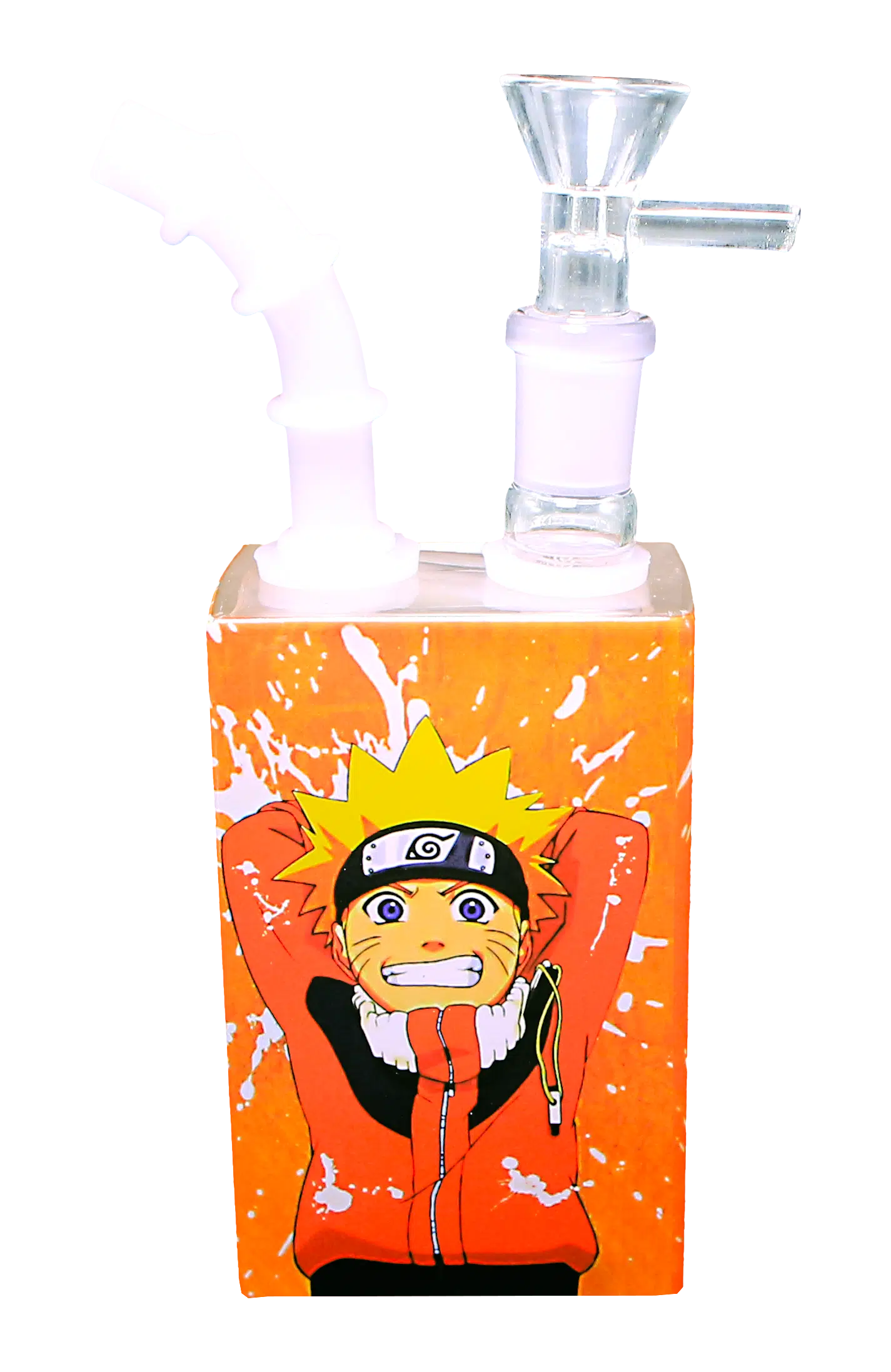 JB-014 Glass Juice Box Pipe (Anime Naruto) - Image 3