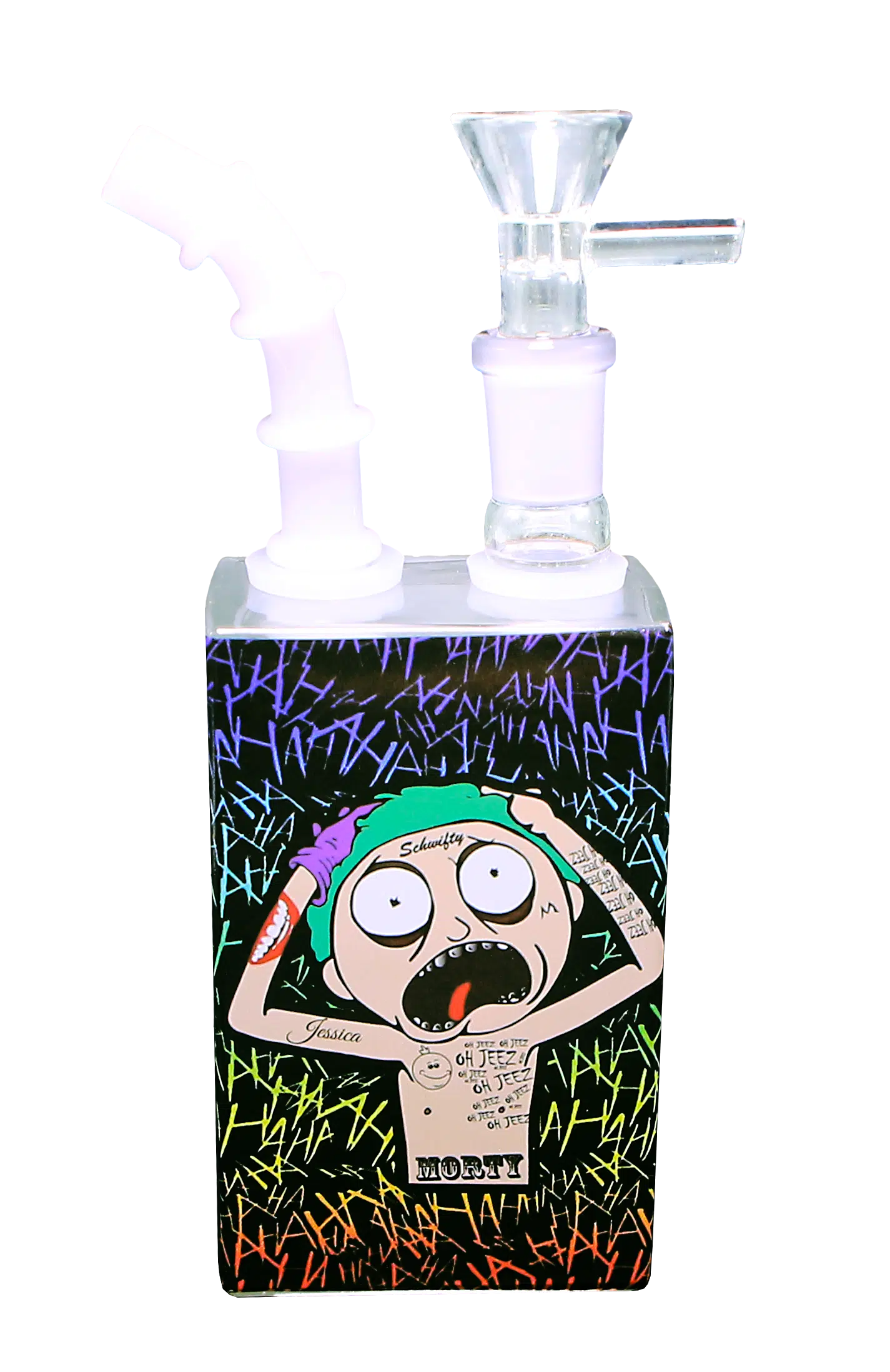 JB-015 Glass Juice Box Pipe (Morty Going Crazy)