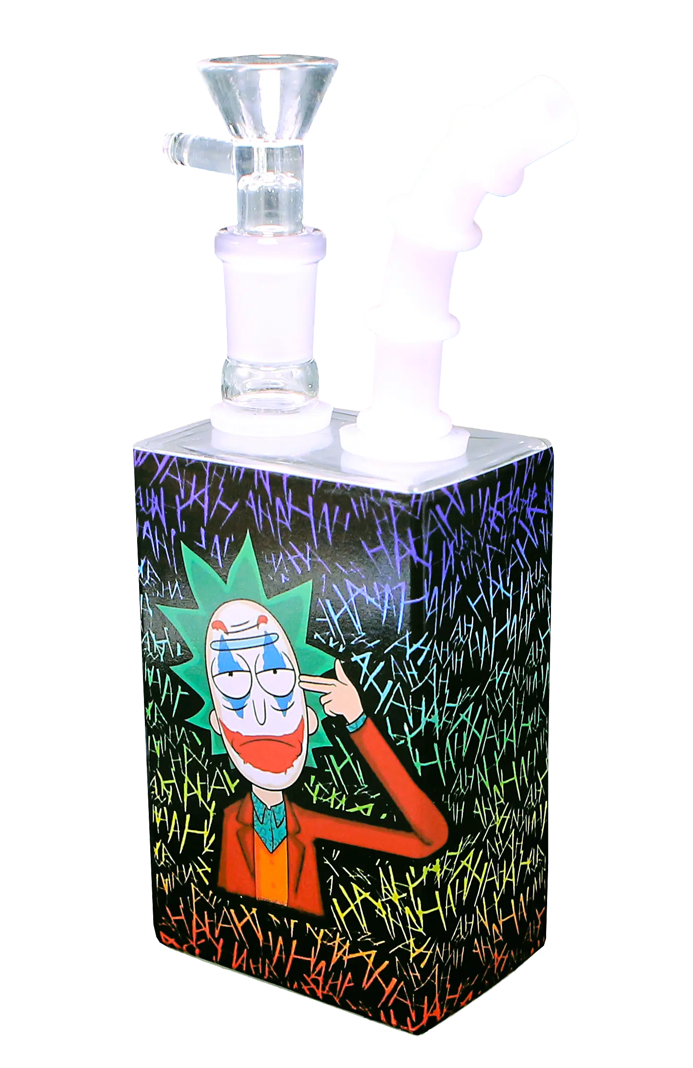 JB-015 Glass Juice Box Pipe (Morty Going Crazy) - Image 4