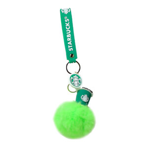 PSK-036 Pom Pom Puffy Keychain with Silicone Band - Starbucks