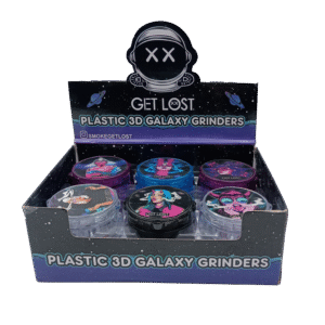 PG3DG-6PK-002 Plastic 3D Galaxy Grinder (67mm) (12 Count) Set2