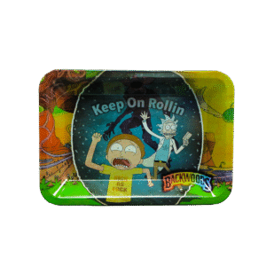 STNL-011 Small Tray No Lid - Backwoods Rick and Morty Keep on Rollin