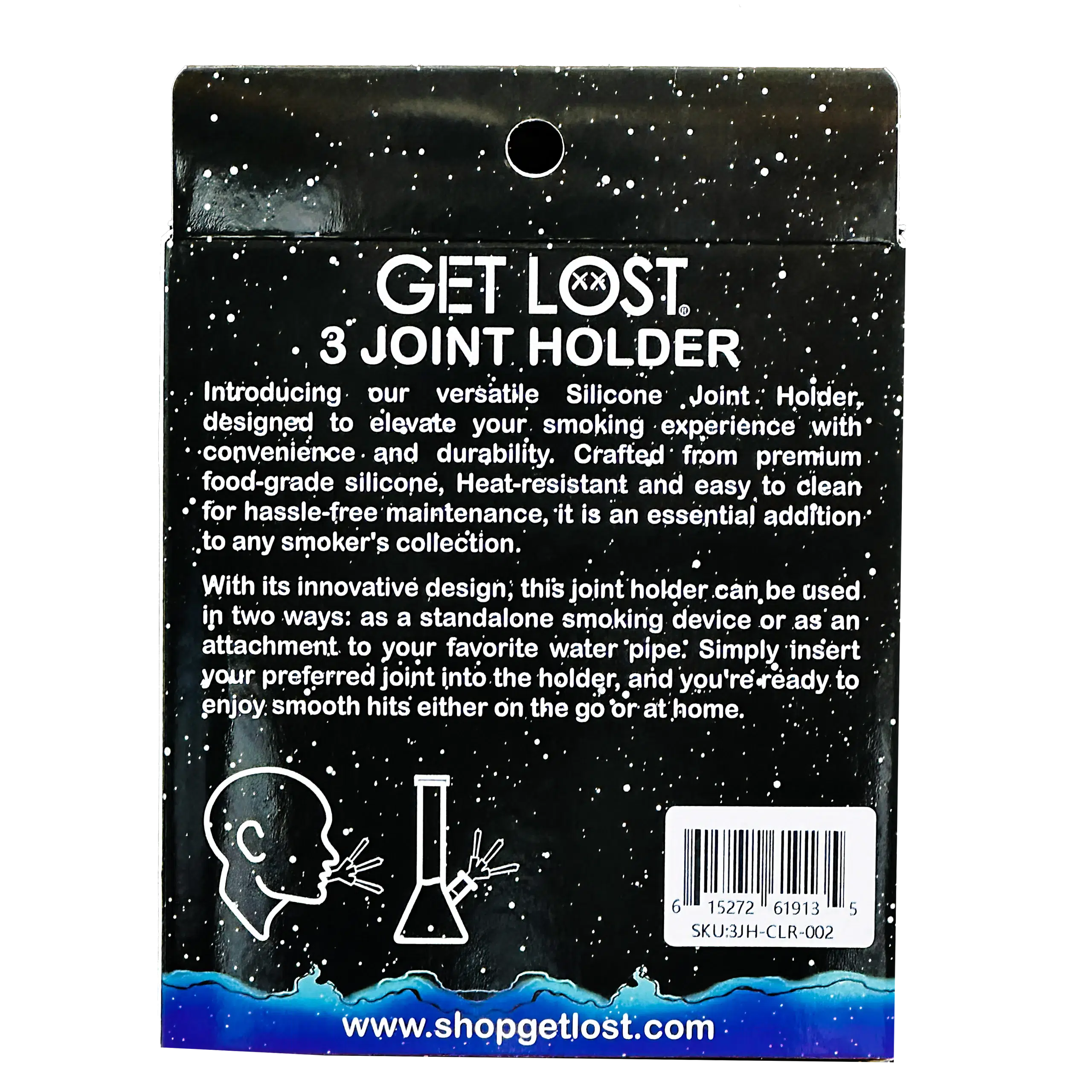 3JH-CLR-002 - Get Lost Silicone Joint Holder – Dual-Use 3-Joint Adapter (Colorful) - Image 3