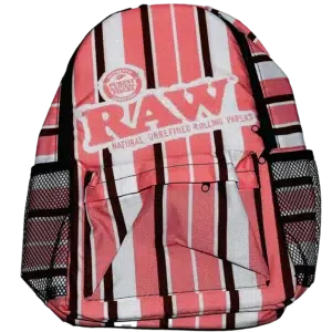 APB-053 - DBD Backpack - Raw - White with Pink Stripes