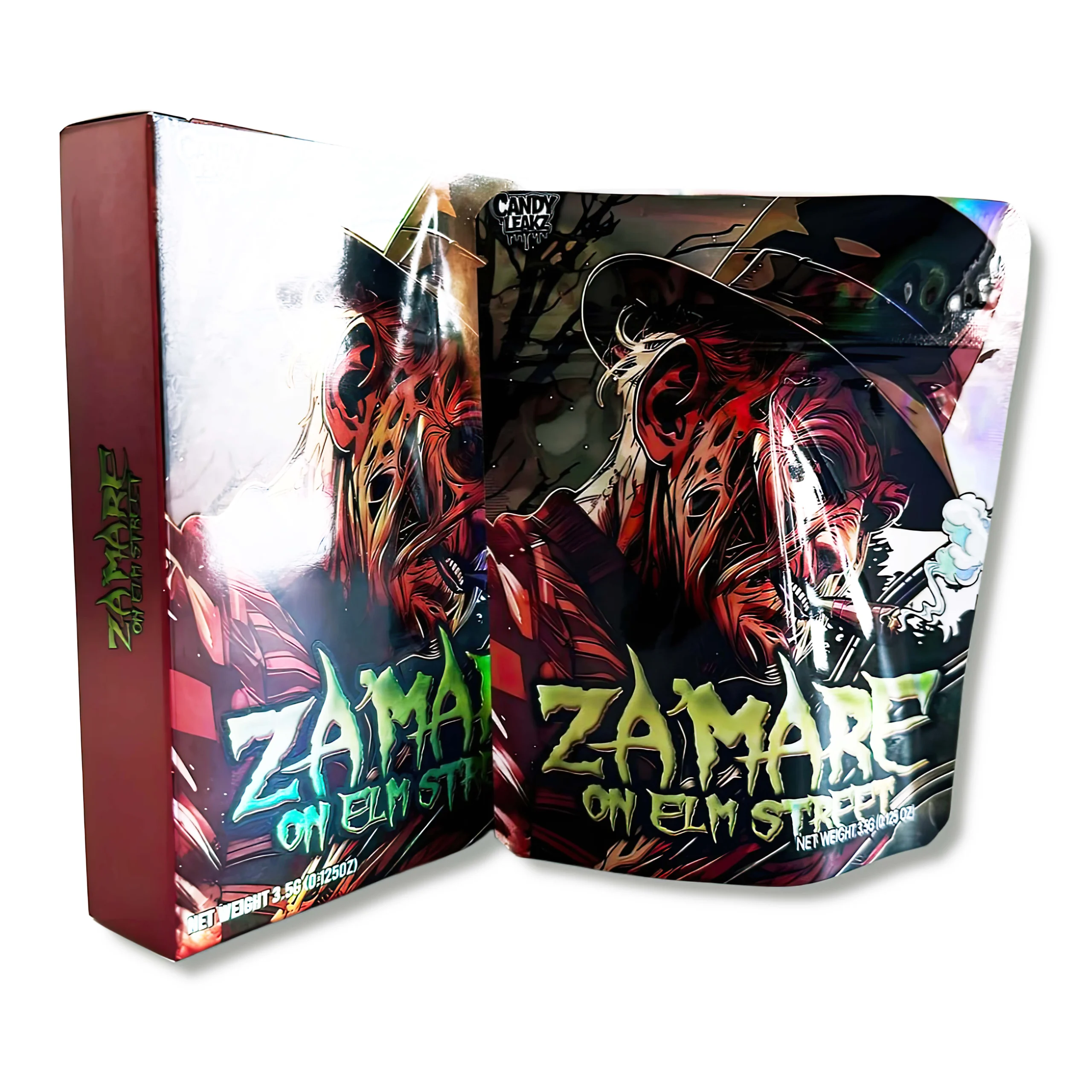 Bag-n-Box 3.5g Mylar Packaging Set – (25 Count Bags) + (25 Count) Display Boxes – Zamare on Elm Street BAGNBOX-027
