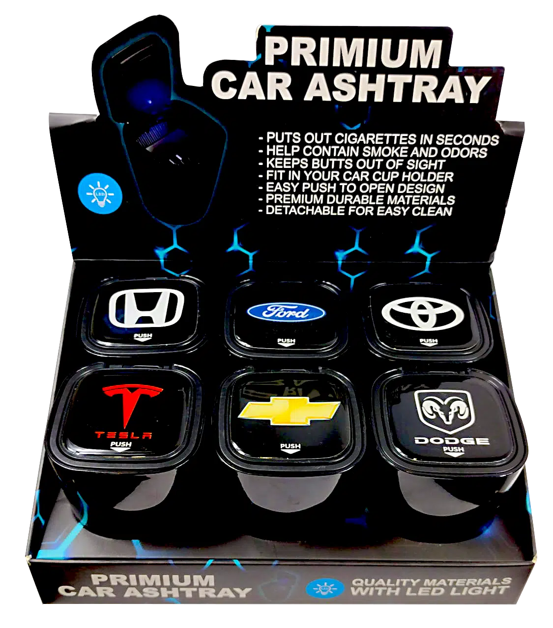 CBA-001 - Get Lost Car Brand Ashtray (6 Count) - Image 5