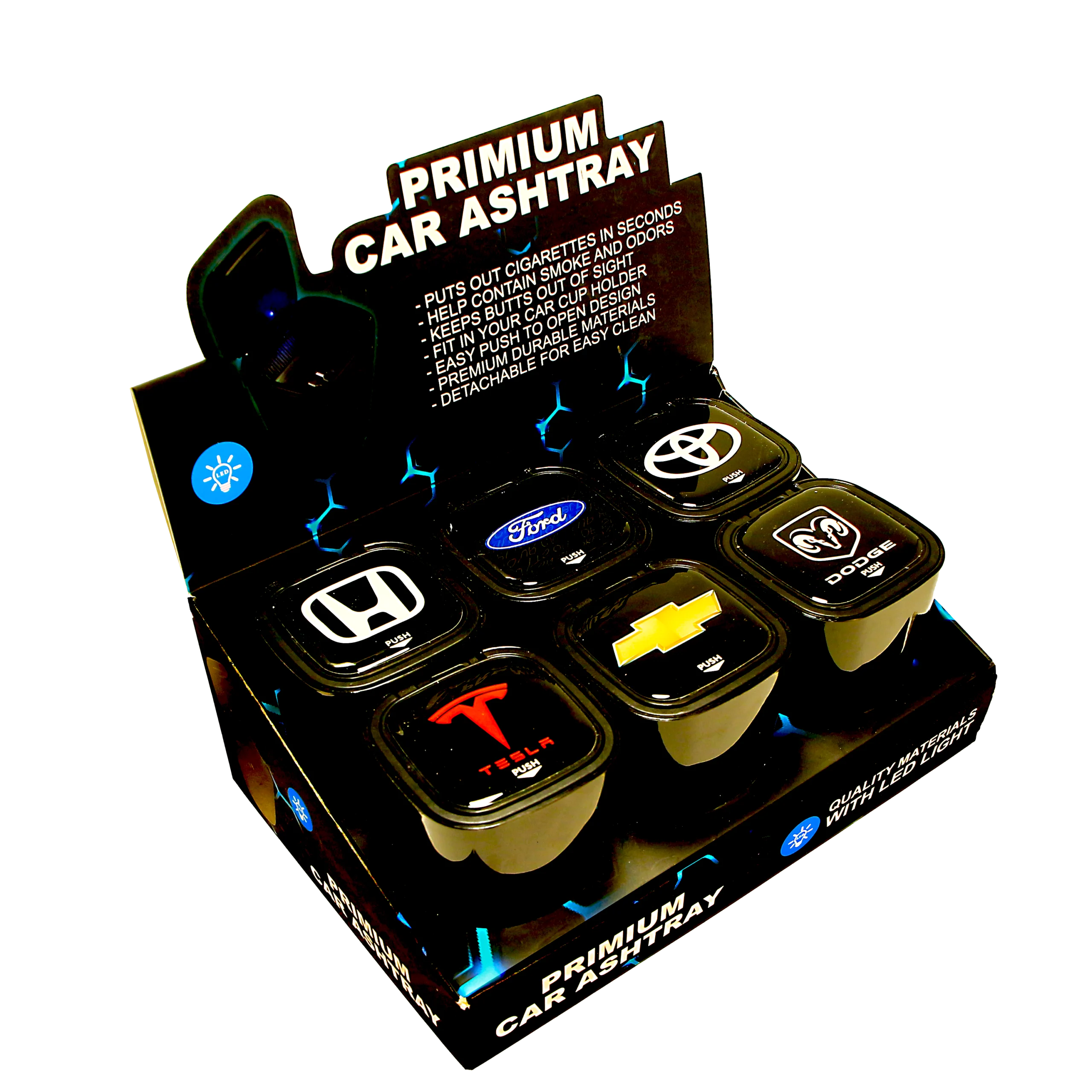 CBA-001 - Get Lost Car Brand Ashtray (6 Count) - Image 3