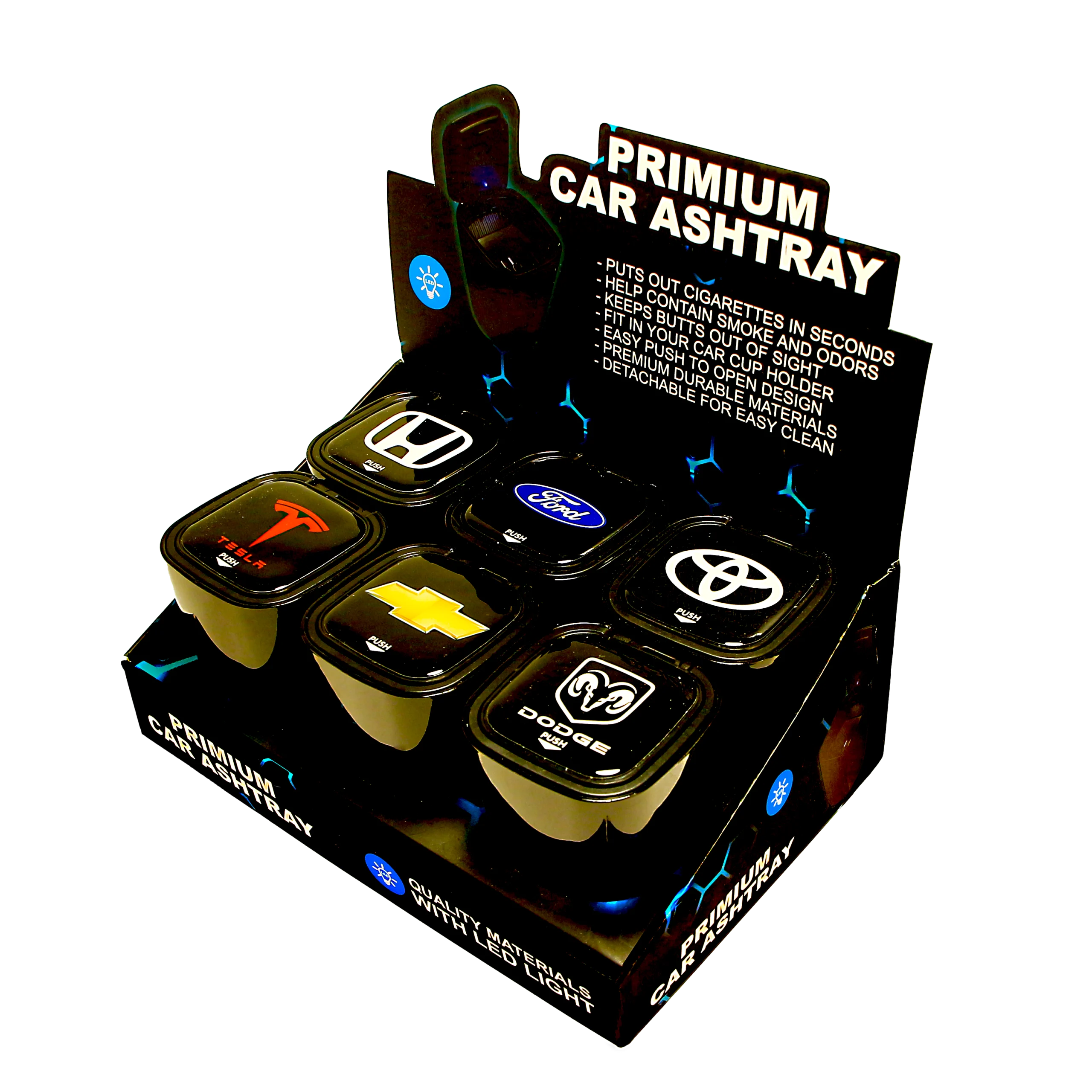 CBA-001 - Get Lost Car Brand Ashtray (6 Count) - Image 4
