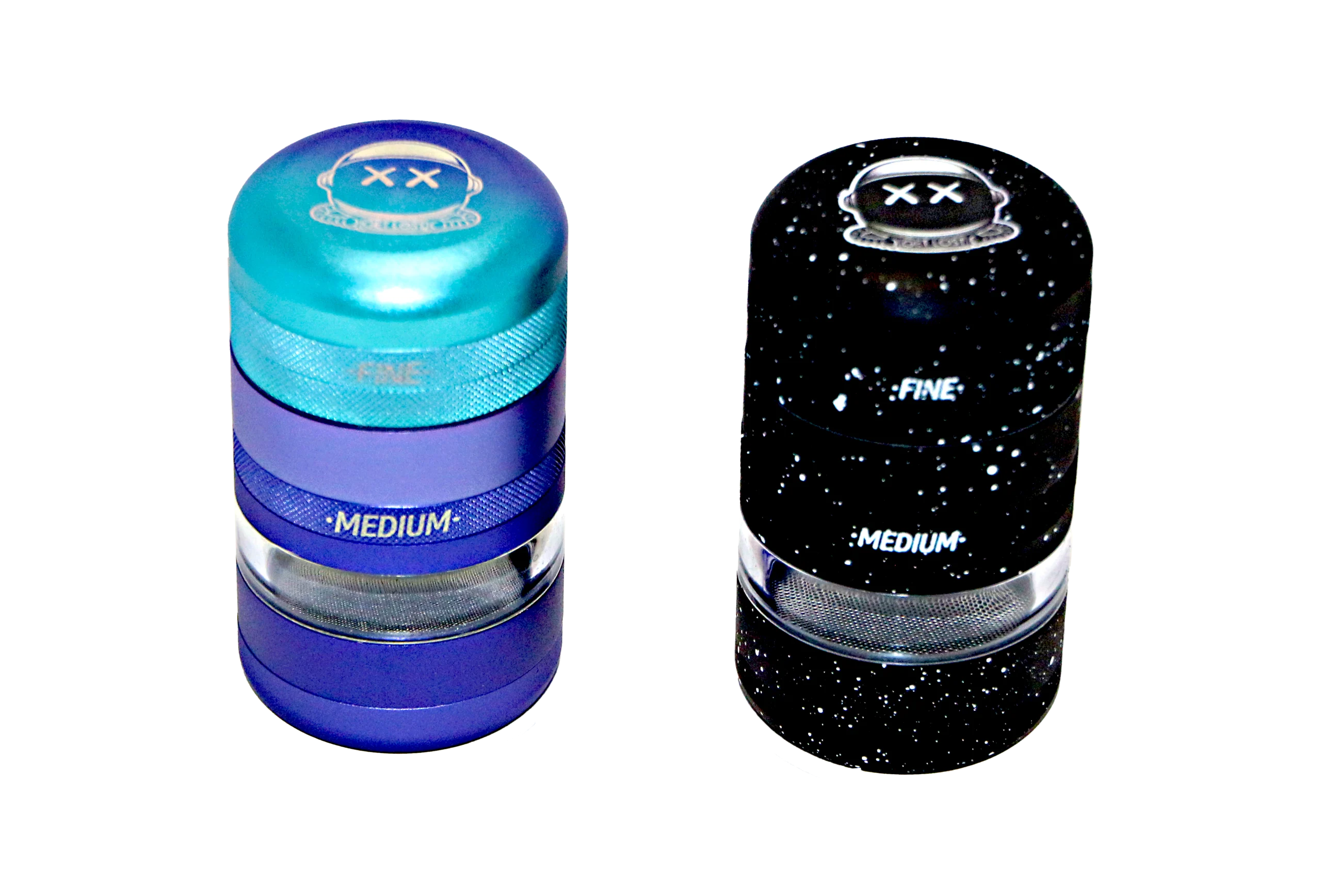 CC-BLK-002 Get Lost Comet Crusher Gradient Premium Herb Grinder (7-Piece Modular Design) (Black) - Image 2