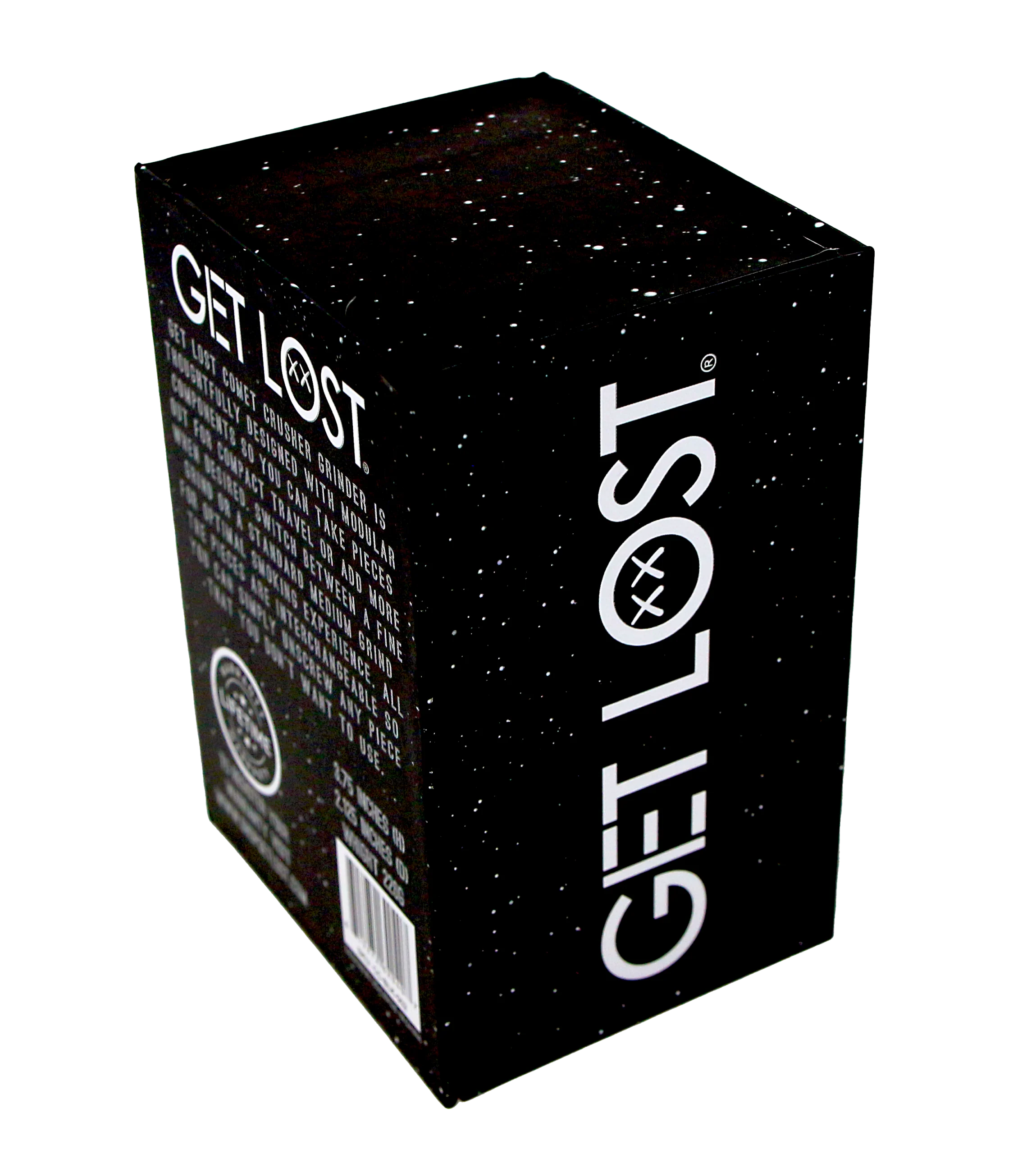 CC-BLK-002 Get Lost Comet Crusher Gradient Premium Herb Grinder (7-Piece Modular Design) (Black) - Image 6