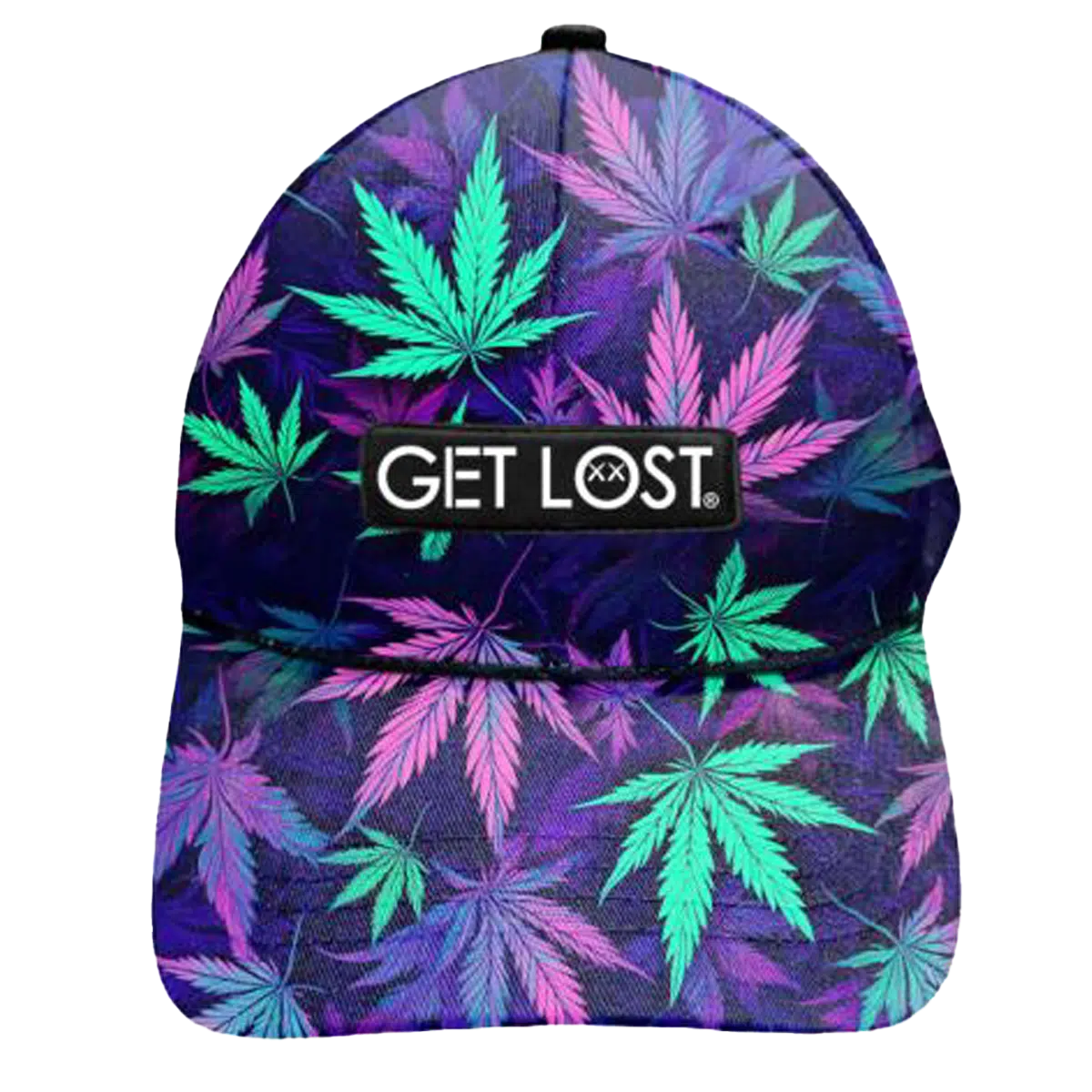CWSPP-016 New! Get Lost Secret Zipper Pocket Cap – Smell-Proof Stash Hat (Purple Weed)