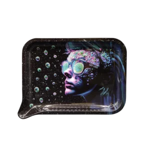 FRT-007 Get Lost Medium Funnel Rolling Tray – No Lid (Trippy Guy)