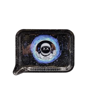FRT-031 Get Lost Medium Funnel Rolling Tray – No Lid (Astronaut Peaking Out)