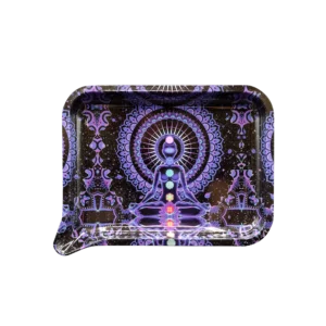 FRT-034 Get Lost Medium Funnel Rolling Tray – No Lid (7 Chakras)
