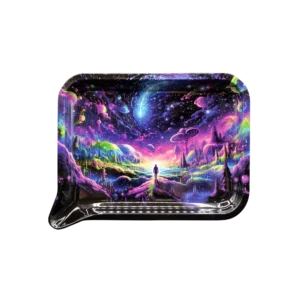 FRT-038 Get Lost Medium Funnel Rolling Tray – No Lid (Trippy World)