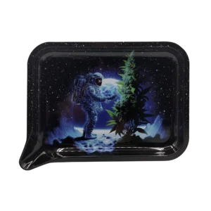 FRT-SM-028 Get Lost Small 3D Rolling Tray (No Lid) (Astronaut Weed Christmas Tree)