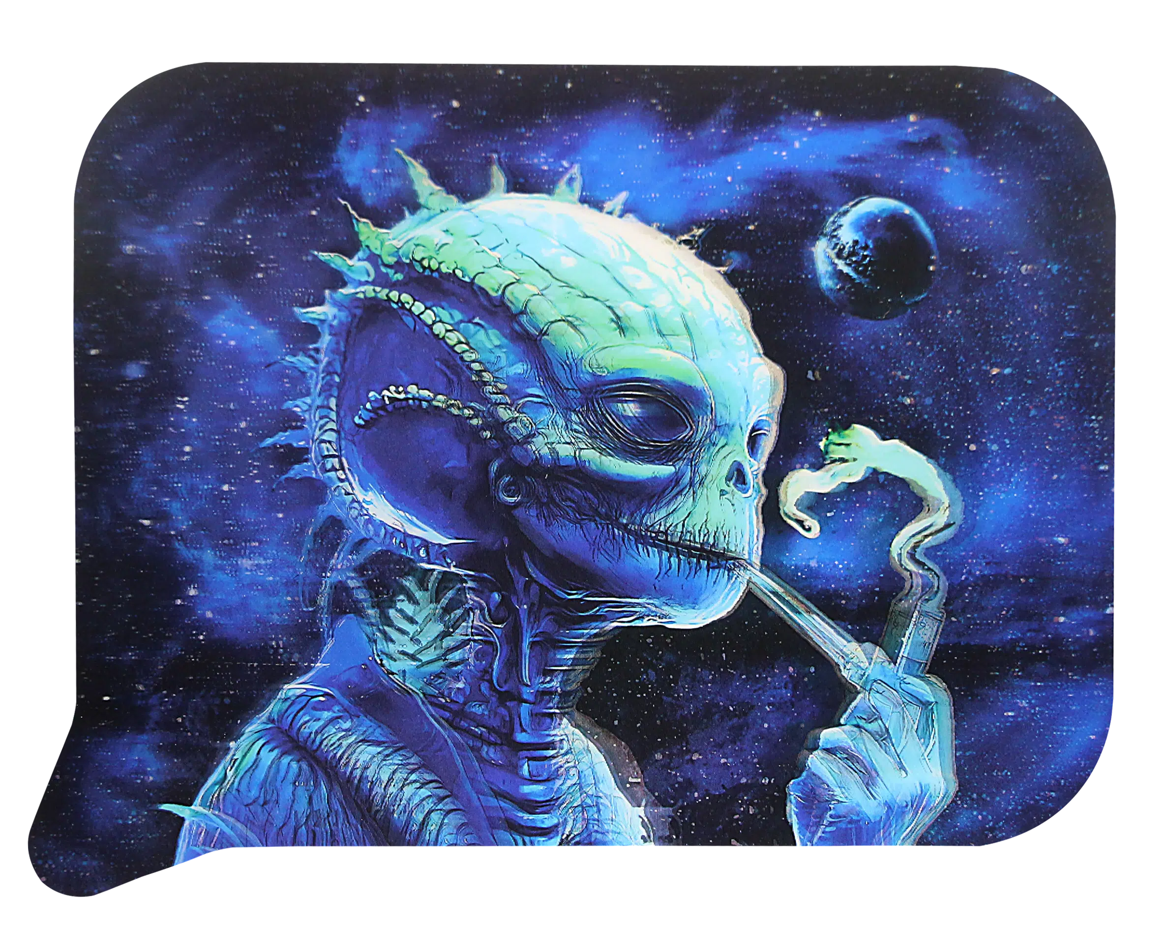 FRT3D-040 Get Lost Medium Funnel Rolling Tray with 3D Magnetic Lid (Get Lost Green Alien Smoking) - Image 4