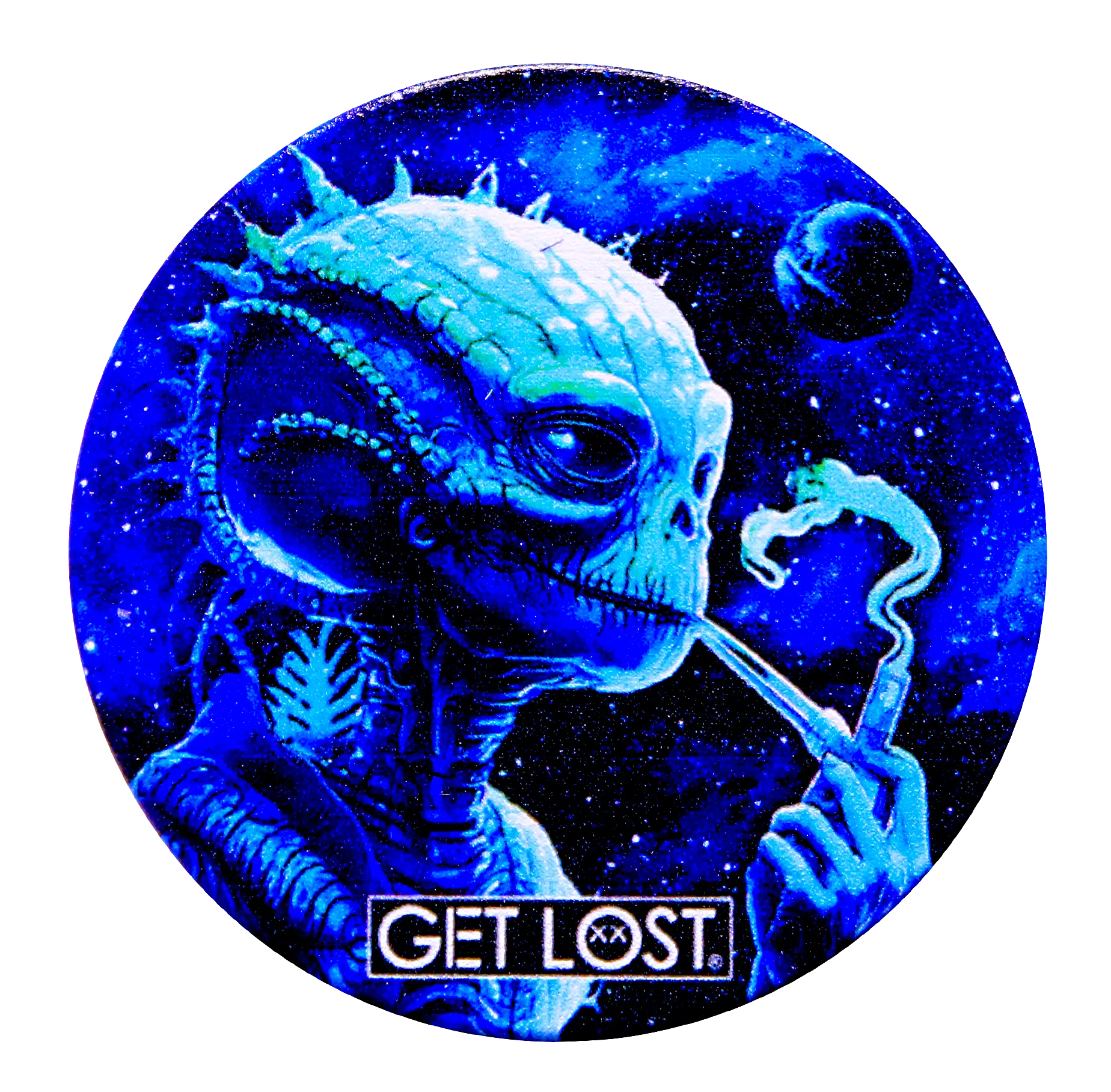 GG-50-001 - Get Lost Galaxy Grinders 4 Layers Full Print Herb Grinders – 50mm (12 Count) Set 01 - Image 14