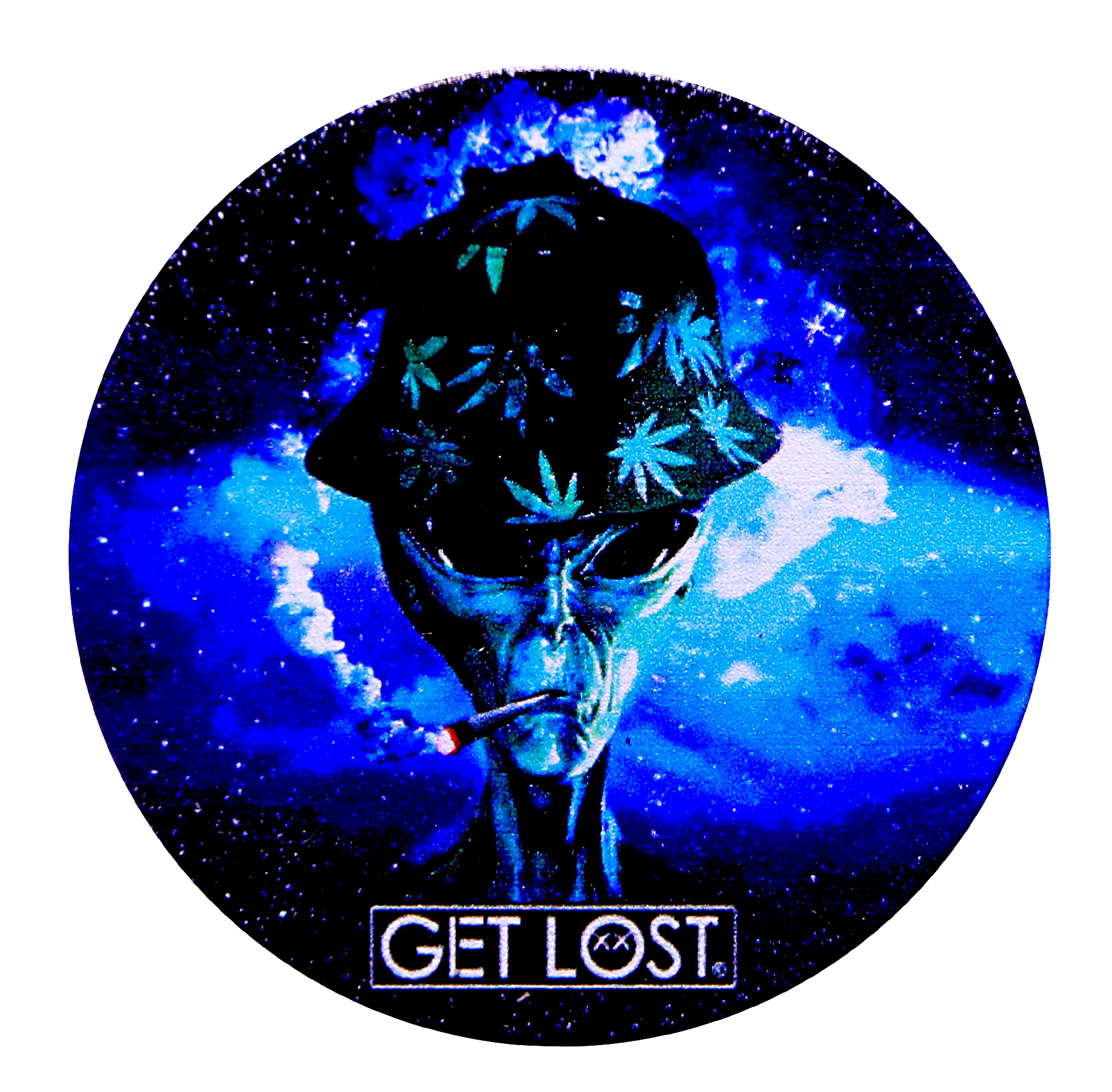 GG-50-001 - Get Lost Galaxy Grinders 4 Layers Full Print Herb Grinders – 50mm (12 Count) Set 01 - Image 12