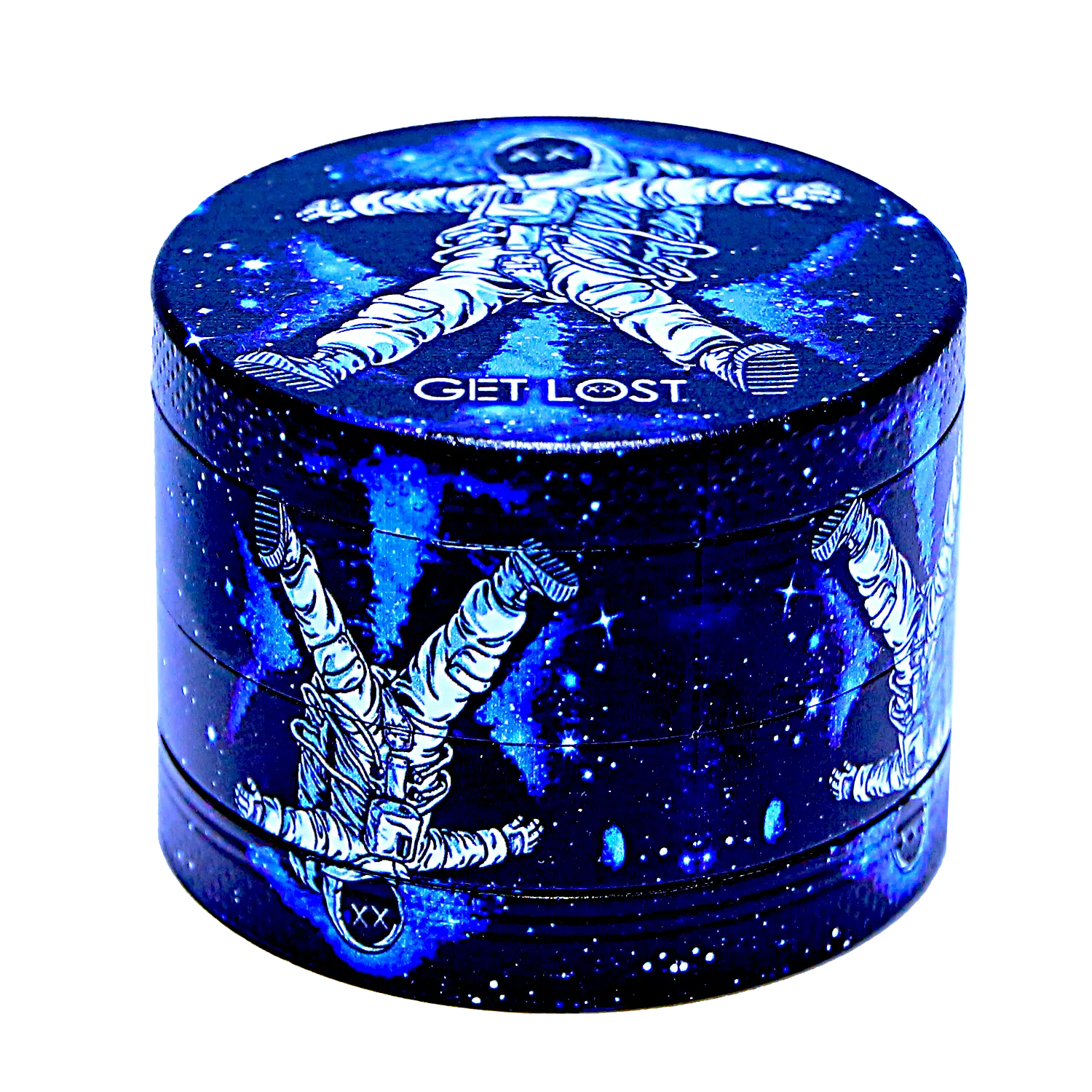GG-50-008 - Get Lost Galaxy Grinders 4 Layers Full Print Herb Grinders – 50mm (12 Count) Set 08 - Image 13