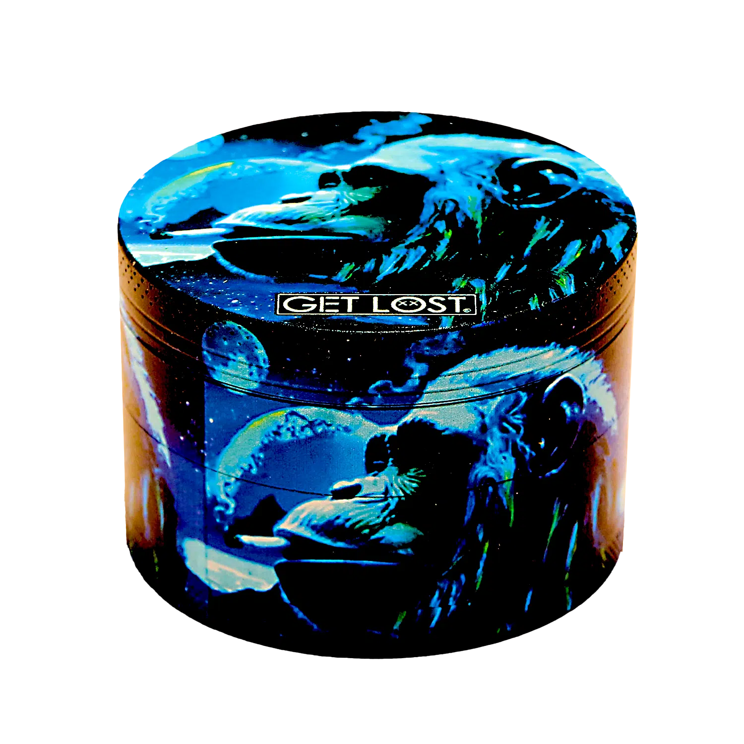 GG-63-004 - Get Lost Galaxy Grinders 4 Layers Full Print Herb Grinders – 63mm (6 Count) Set 04 - Image 14