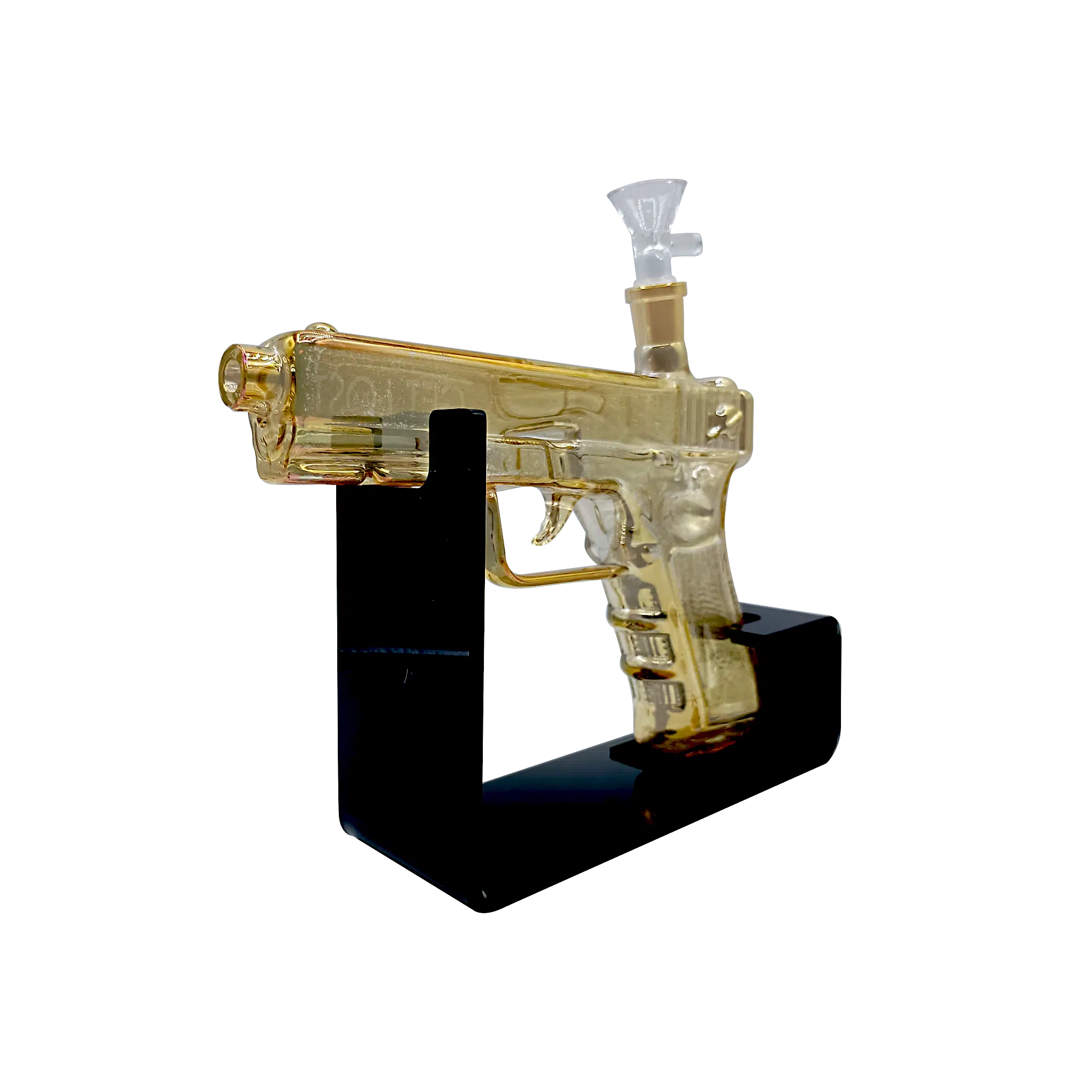 Get Lost – Auto Pistol Glass Water Pipe Kit (Gold)