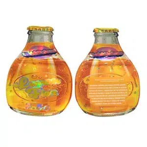3.5g Shaped Mylar Bag – Premium Smell-Proof Packaging - Lemon Fire (50 Count) JSMB-35G-068