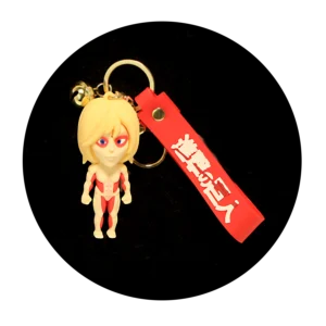 KSB-017 Anime - Attack On Titan - Annie Leonhart - Keychain With Silicone Band