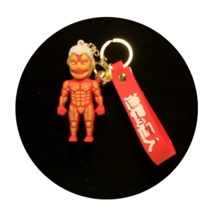 KSB-018 Anime - Attack on Titan - Colossal Titan - Keychain With Silicone Band