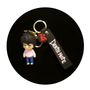 KSB-028 Anime - Death Note - L (Lawliet) - Keychain With Silicone Band