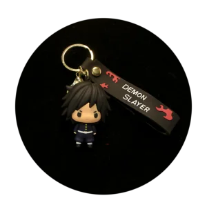 KSB-040 Anime - Demon Slayer - Giyu Tomioka - Keychain With Silicone Band