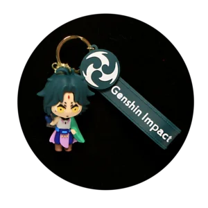 KSB-047 Anime - Genshin Impact - Xiao - Keychain With Silicone Band