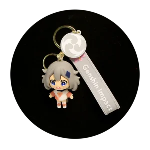 KSB-048 Anime - Genshin Impact - Paimon - Keychain With Silicone Band