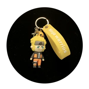 KSB-050 Anime - Ninja Warrior - Angry Naruto - Keychain With Silicone Band