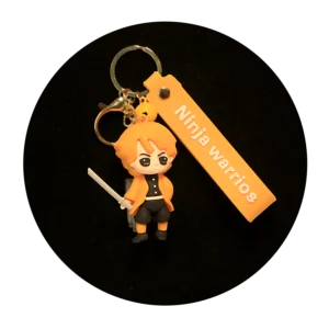 KSB-058 Anime - Ninja Warrior - Zenitsu Agatsuma - Keychain With Silicone Band