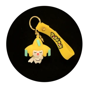 KSB-100 Anime - Pokemon - Jirachi - Keychain With Silicone Band