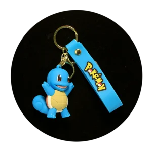 KSB-106 Anime - Pokemon - Squirtle - Keychain With Silicone Band