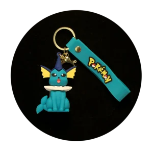 KSB-110 Anime - Pokemon - Vaporeon - Keychain With Silicone Band