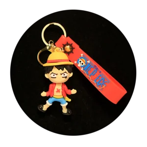 KSB-122 Anime - One Piece - Monkey D Luffy - Keychain With Silicone Band