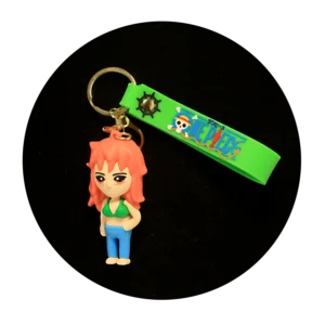 KSB-123 Anime - One Piece - Nami Calm - Keychain With Silicone Band