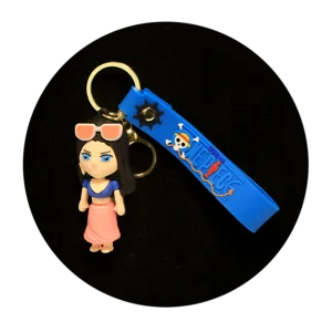 KSB-125 Anime - One Piece - Nico Robin - Keychain With Silicone Band